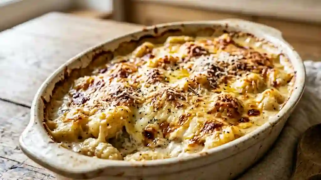 Gnocchis fondants gratinés au parmesan - Photo de présentation