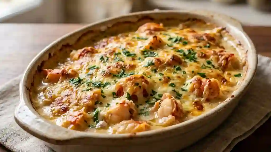 Langoustes gratinées à la crème d'ail - Photo de présentation