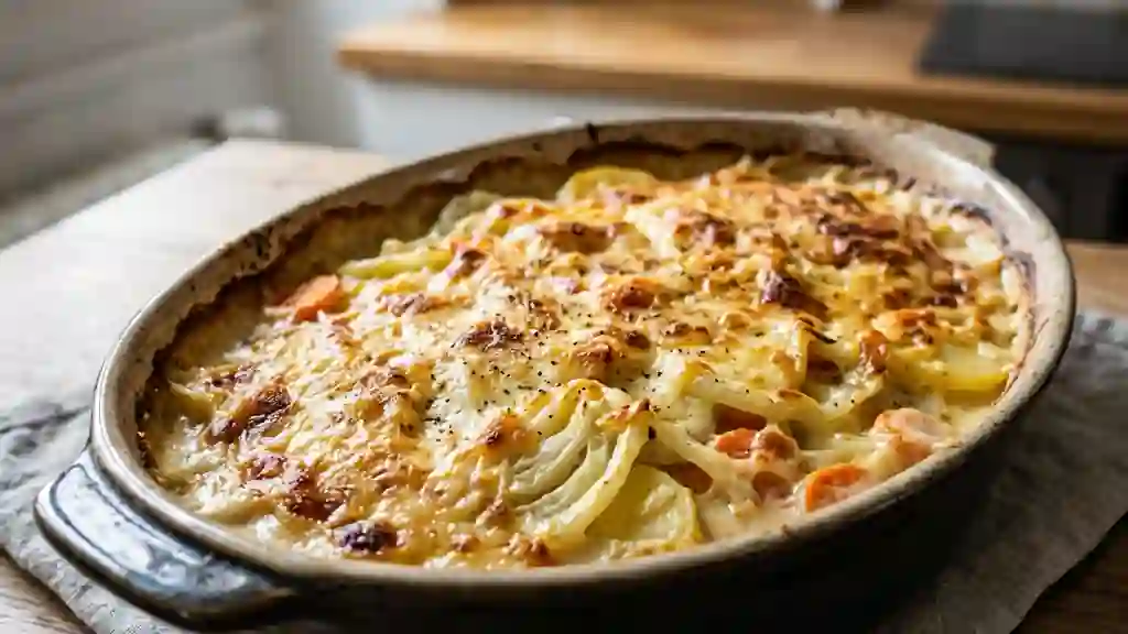 Gratin fondant de fenouil et pommes de terre - Photo de présentation
