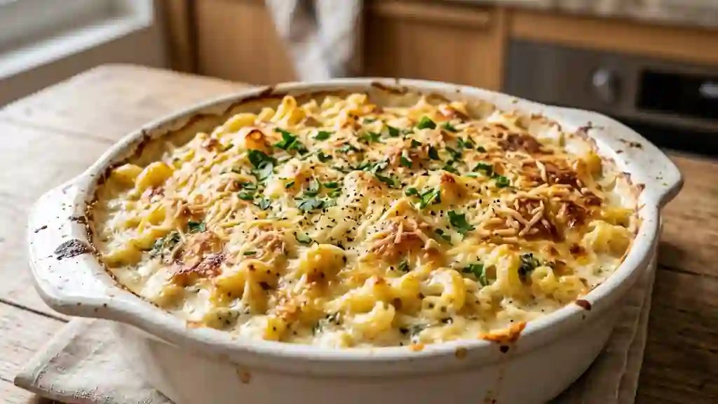 Macaronis fondants au Boursin - Photo de présentation