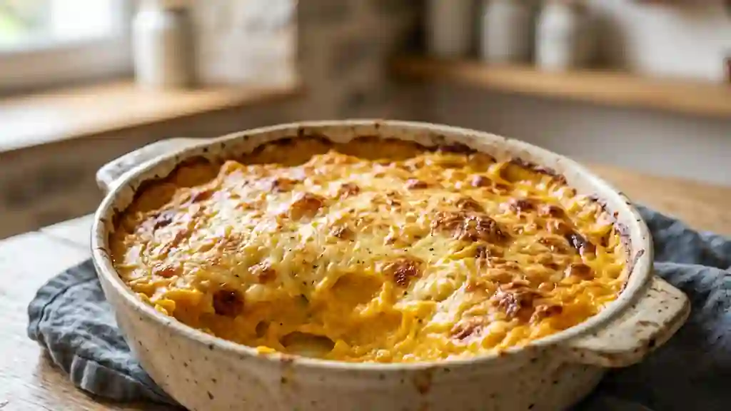 Mousseline de légumes fondante au gratin - Photo de présentation