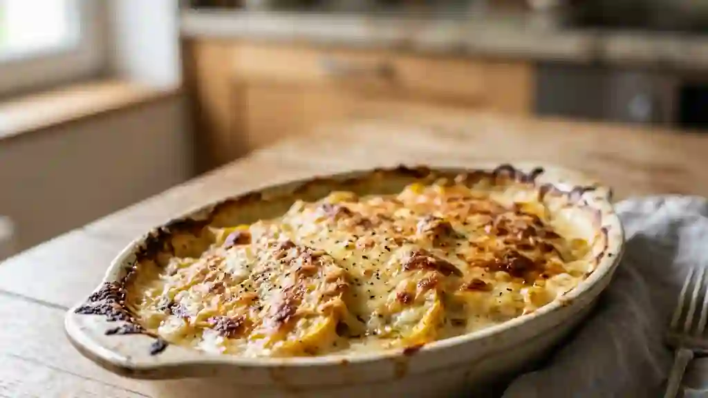 Gratin de Pâtisson Fondant à la Muscade - Photo de présentation