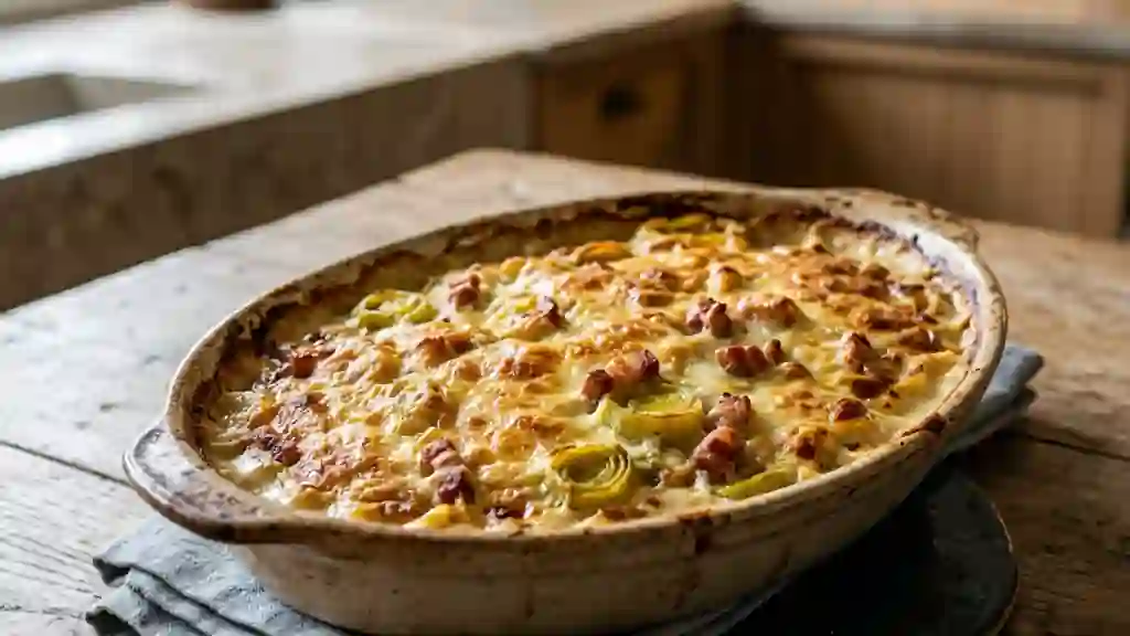Poireaux fondants à la ventrèche croustillante - Photo de présentation