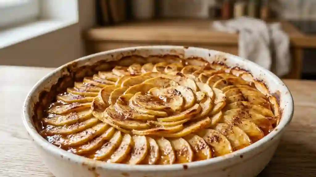 Gratin de Pommes Fondant à la Cannelle - Photo de présentation