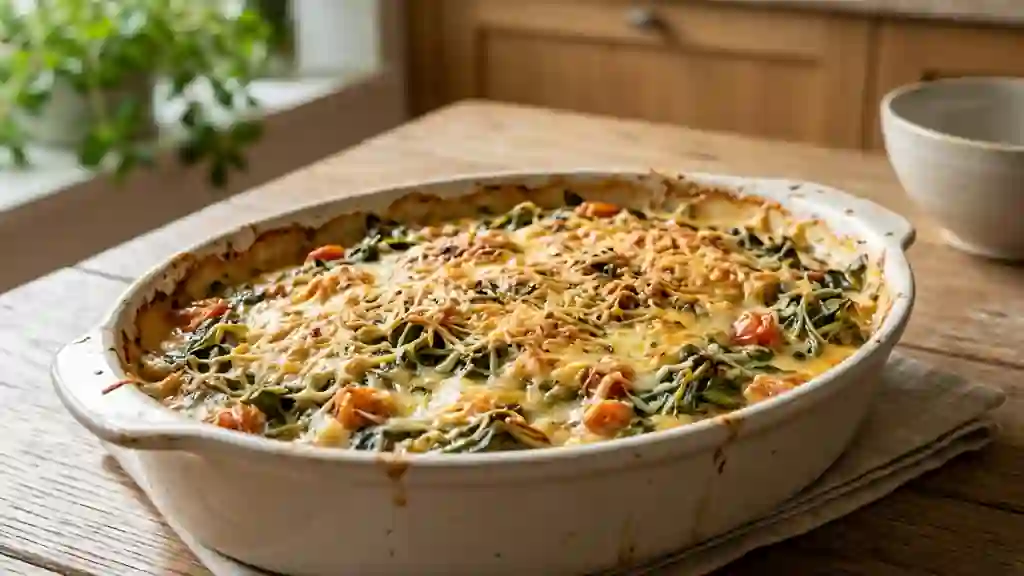 Gratin de pourpier fondant et gratiné - Photo de présentation