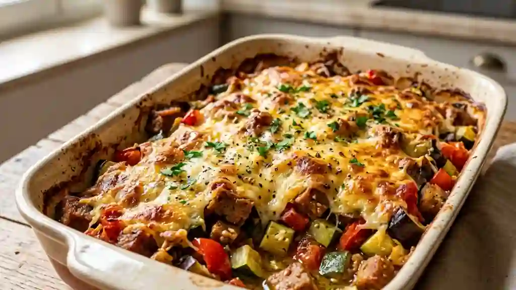 Gratin de Seitan aux Légumes du Soleil - Photo de présentation