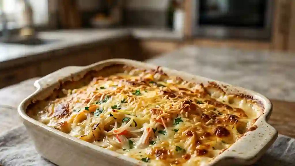 Gratin de surimi onctueux et doré - Photo de présentation