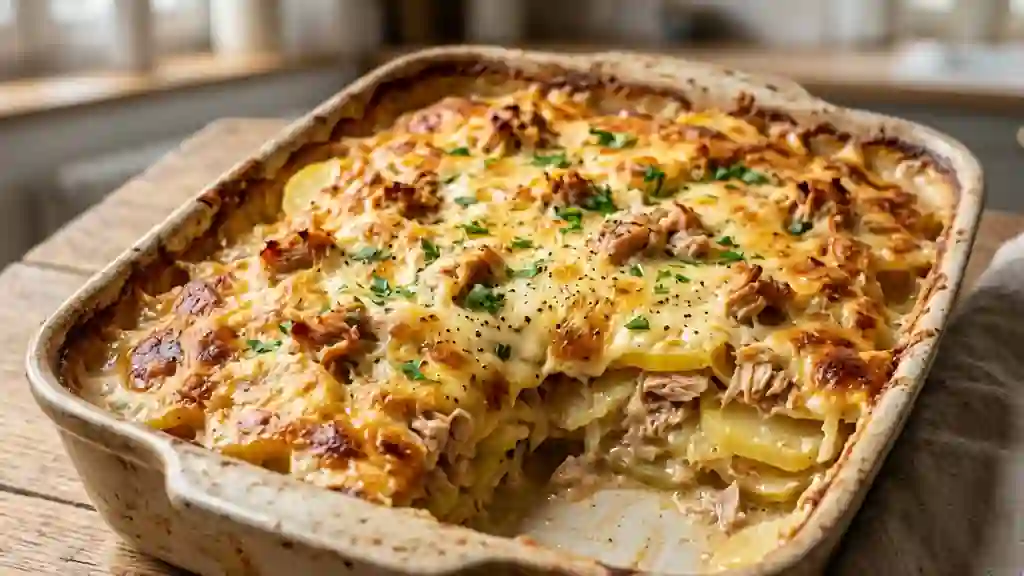 Gratin de thon fondant et muscade - Photo de présentation
