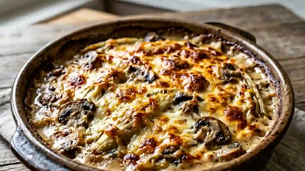 Gratin d'endives fondant aux champignons - Photo de présentation