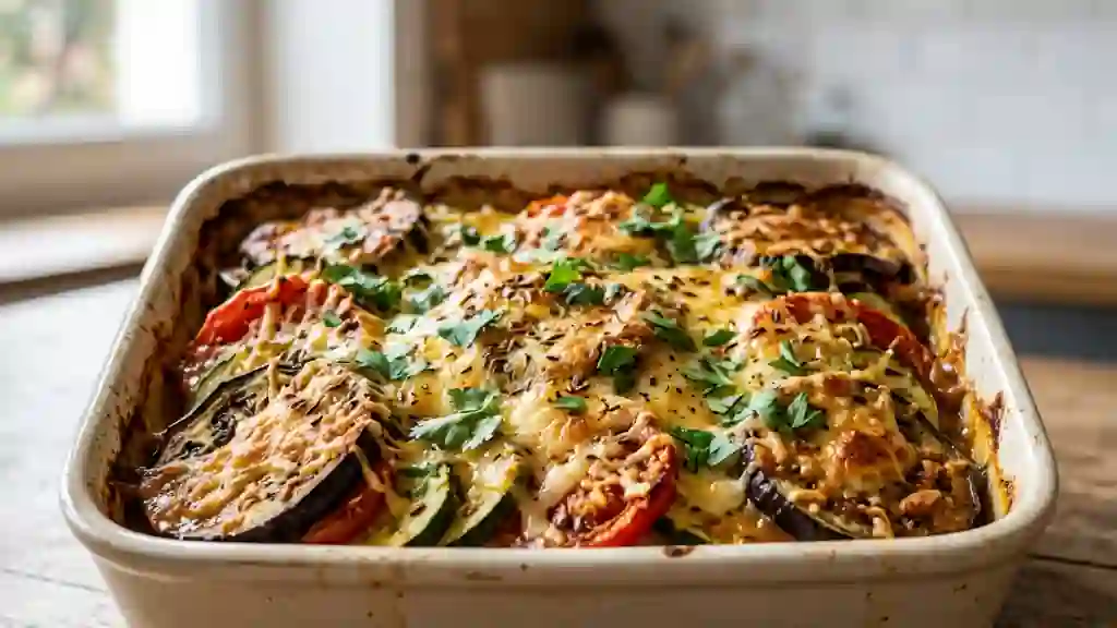 Gratin d'été fondant aux épices - Photo de présentation