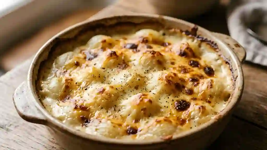 Gratin d'oignons grelots fondants - Photo de présentation