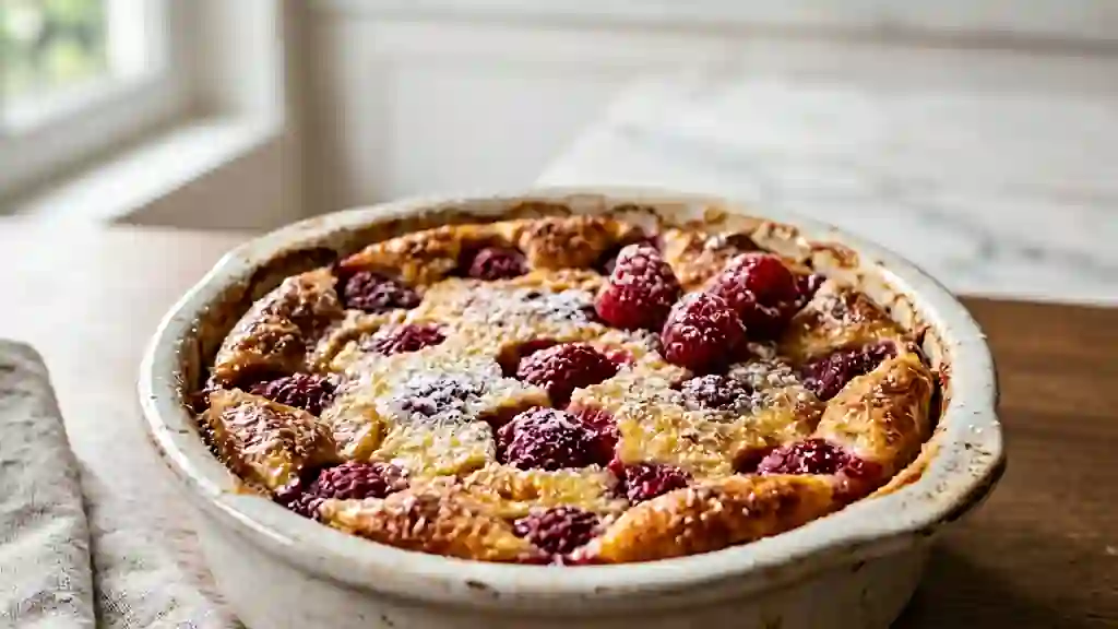 Framboises Rôties à la Crème Vanillée - Photo de présentation