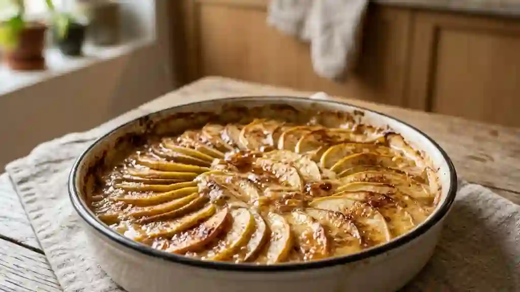 Gratin Fondant Pommes-Poires à la Cannelle - Photo de présentation