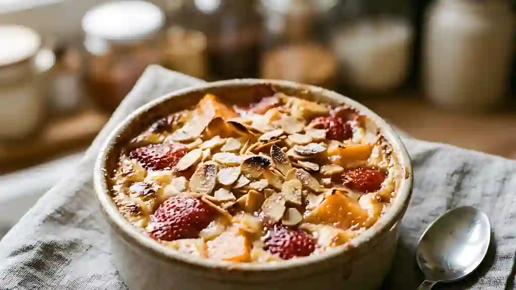 Gratin fruité fraise-melon - Photo de présentation