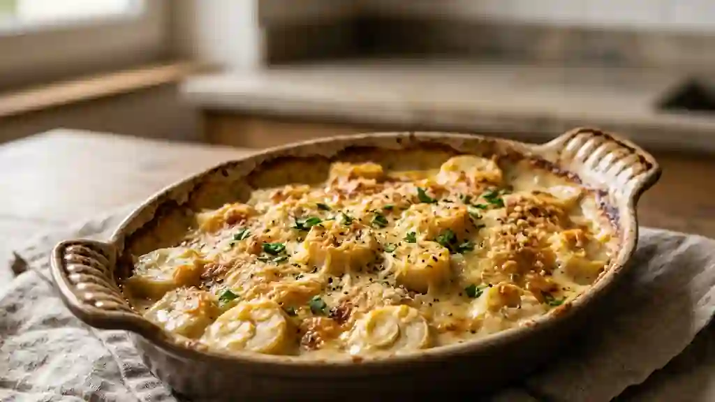 Cœurs de palmier fondants au gratin - Photo de présentation