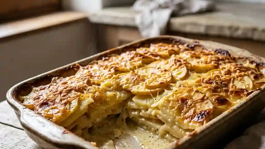 Gratin Fondant Pommes de Terre et Pommes - Photo de présentation