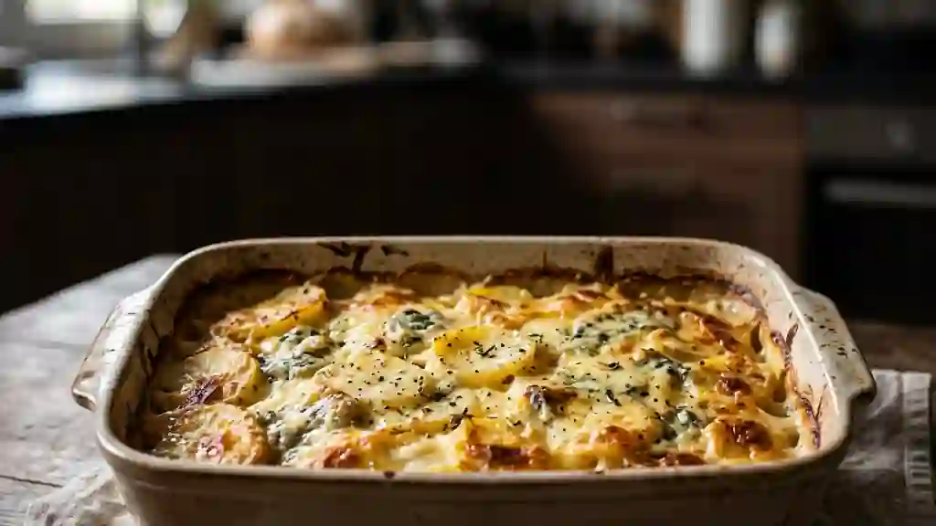 Gratin fondant à la Fourme d'Ambert - Photo de présentation