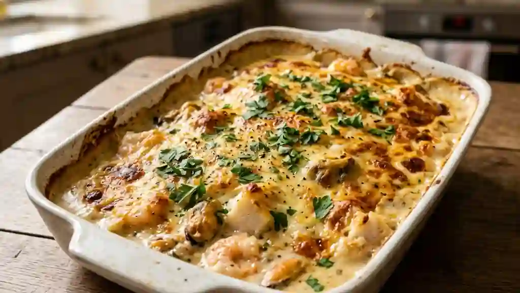Gratin Iodé aux Fruits de Mer et Béchamel - Photo de présentation