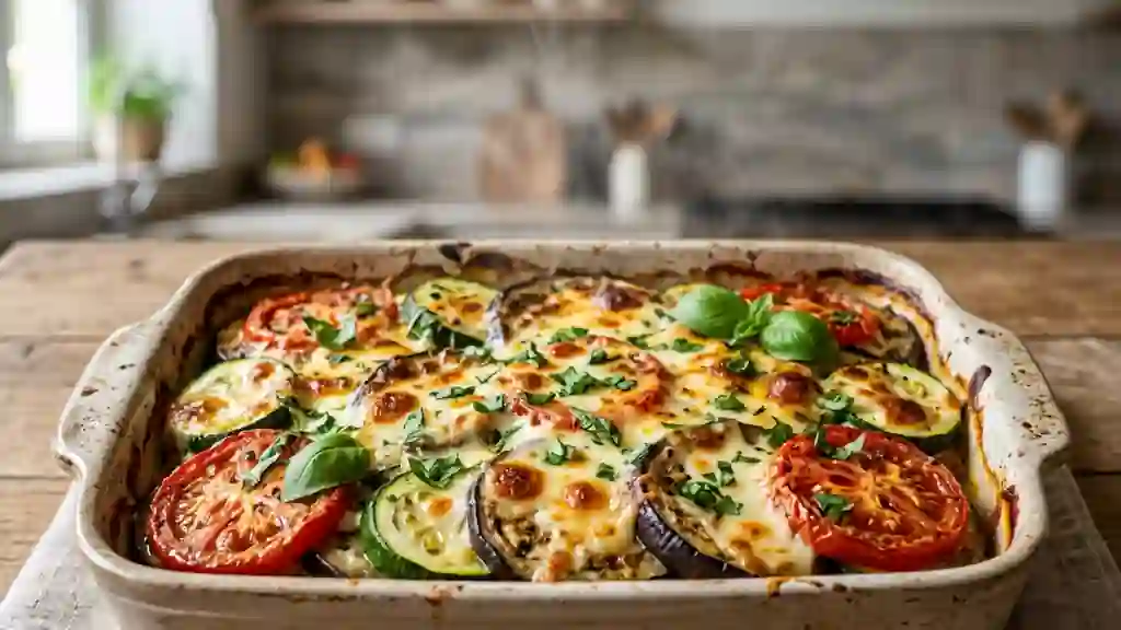 Gratin fondant aux légumes du soleil - Photo de présentation