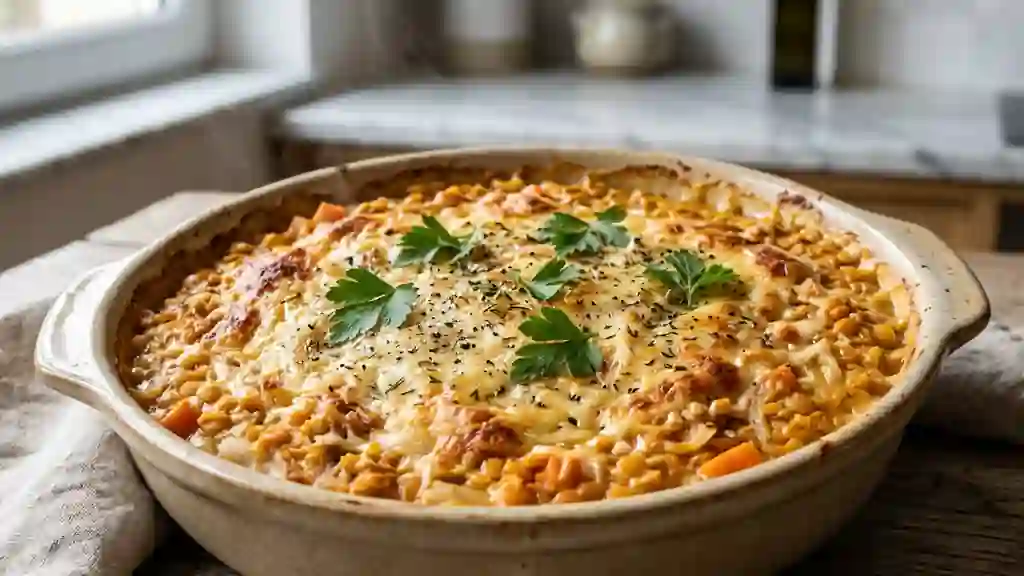 Gratin fondant de lentilles corail et carottes - Photo de présentation