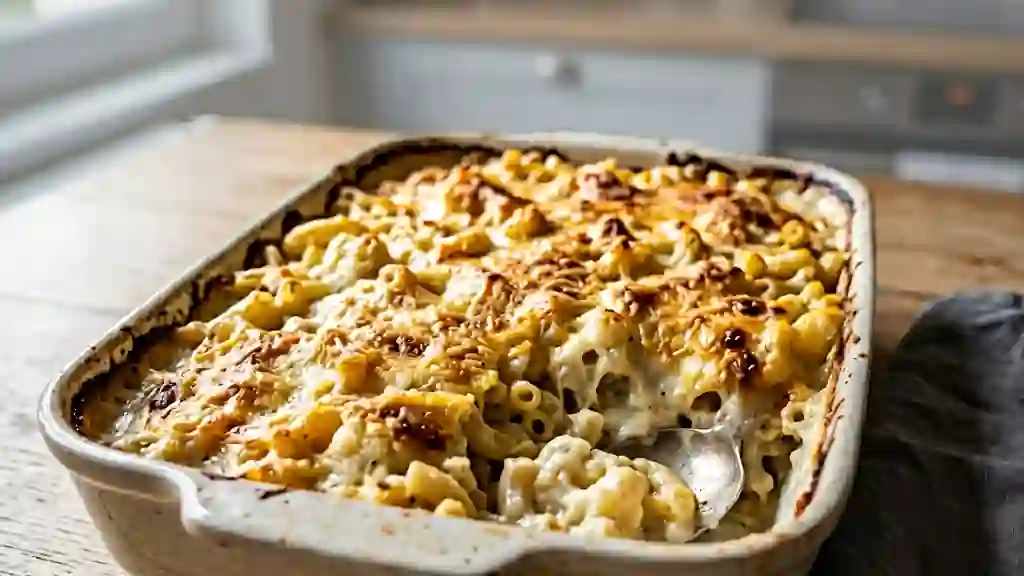 Macaronis Crémeux au Chou-fleur Gratinés - Photo de présentation