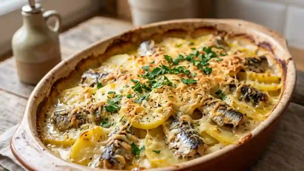 Gratin de sardines fondant et doré - Photo de présentation