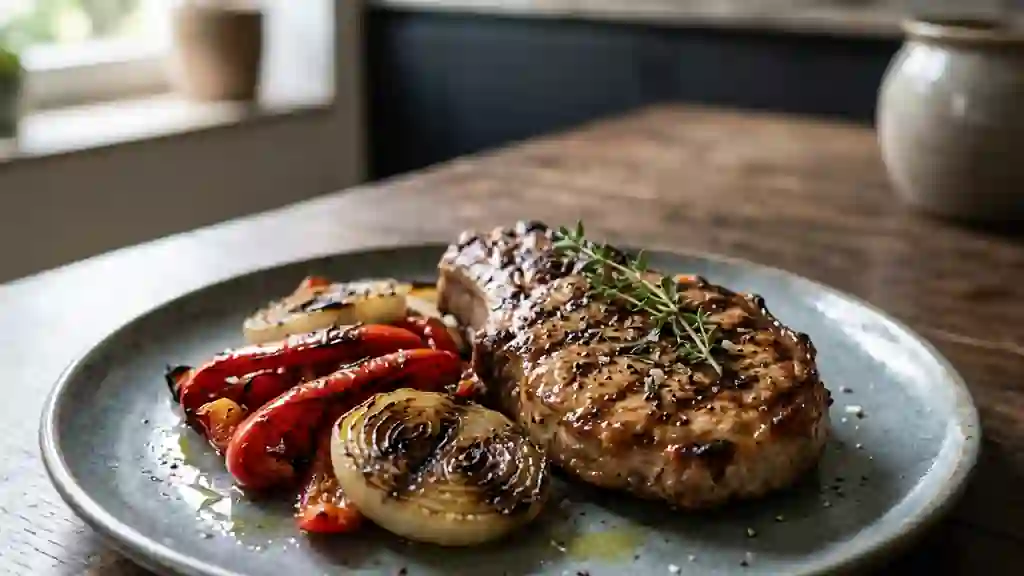 Grillade Saint-Gilloise au Thym et Poivrons - Photo de présentation