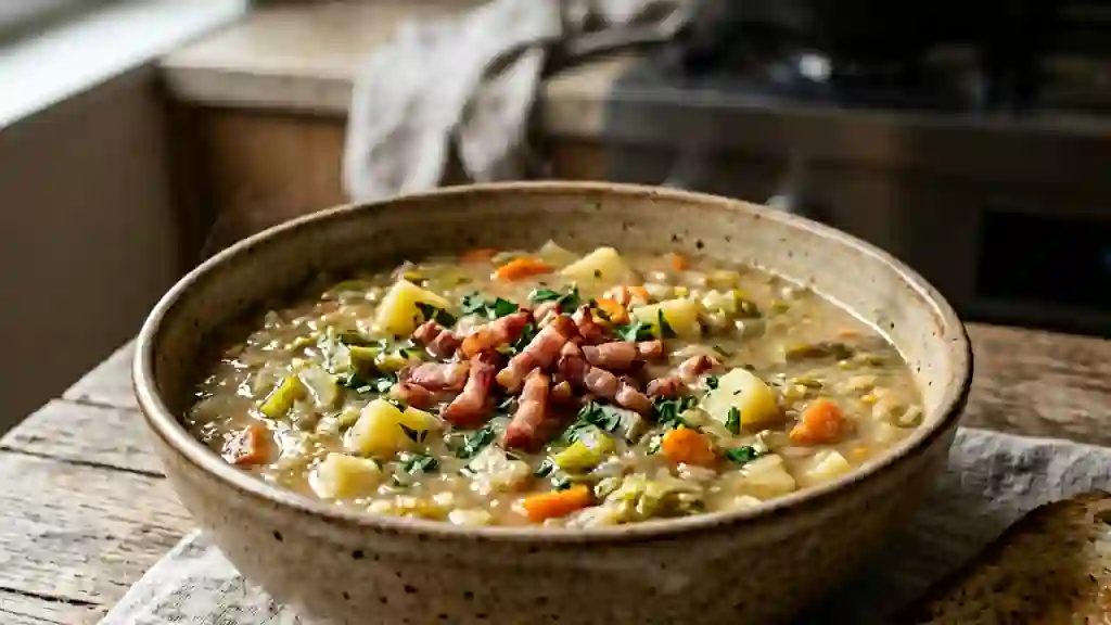 Grosse Soupe Wallonne au Lard Fumé - Photo de présentation