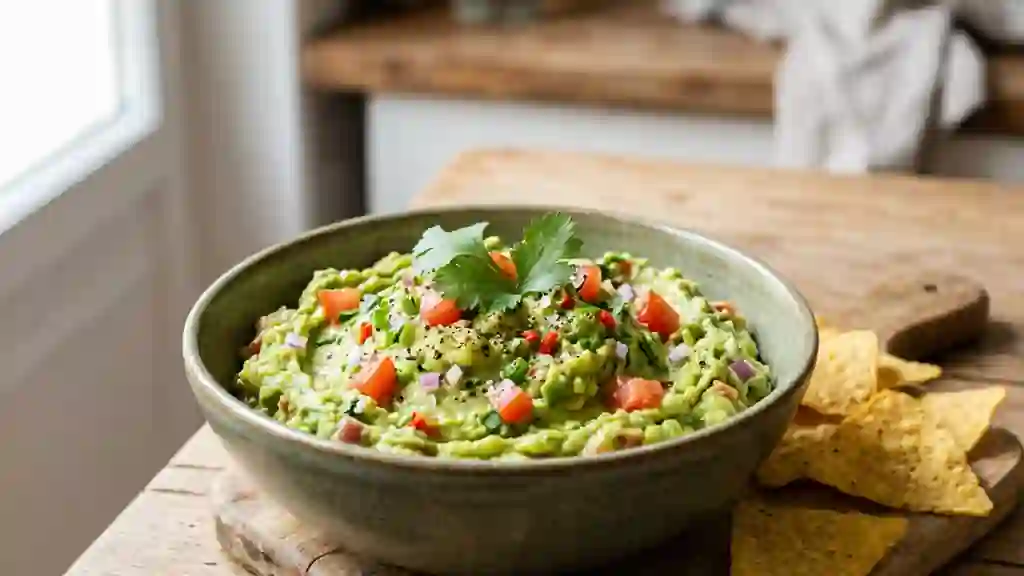 Guacamole crémeux à la coriandre fraîche - Photo de présentation