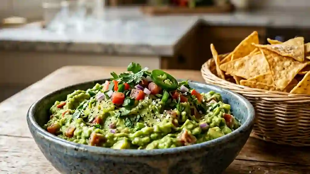 Guacamole crémeux et piquant - Photo de présentation