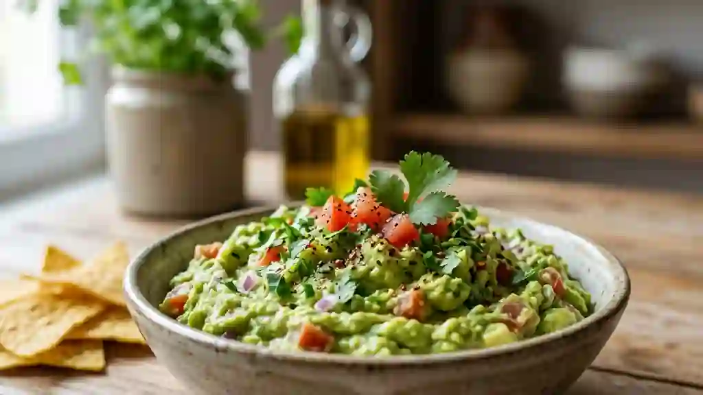 Guacamole onctueux et piquant à la coriandre - Photo de présentation