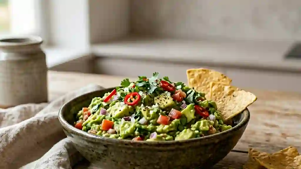 Guacamole onctueux à la tomate et coriandre - Photo de présentation
