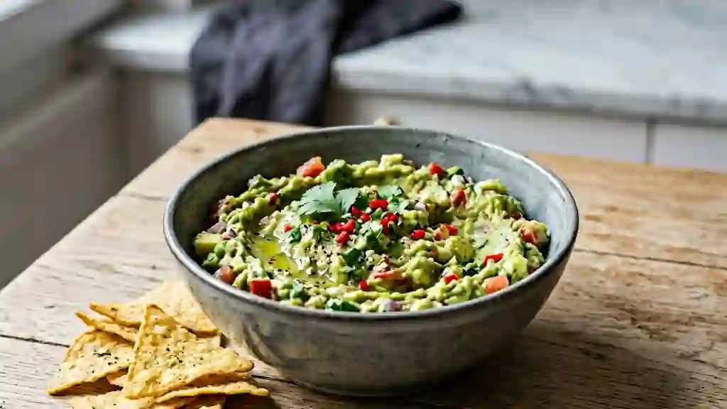 Guacamole onctueux et piquant à la coriandre - Photo de présentation