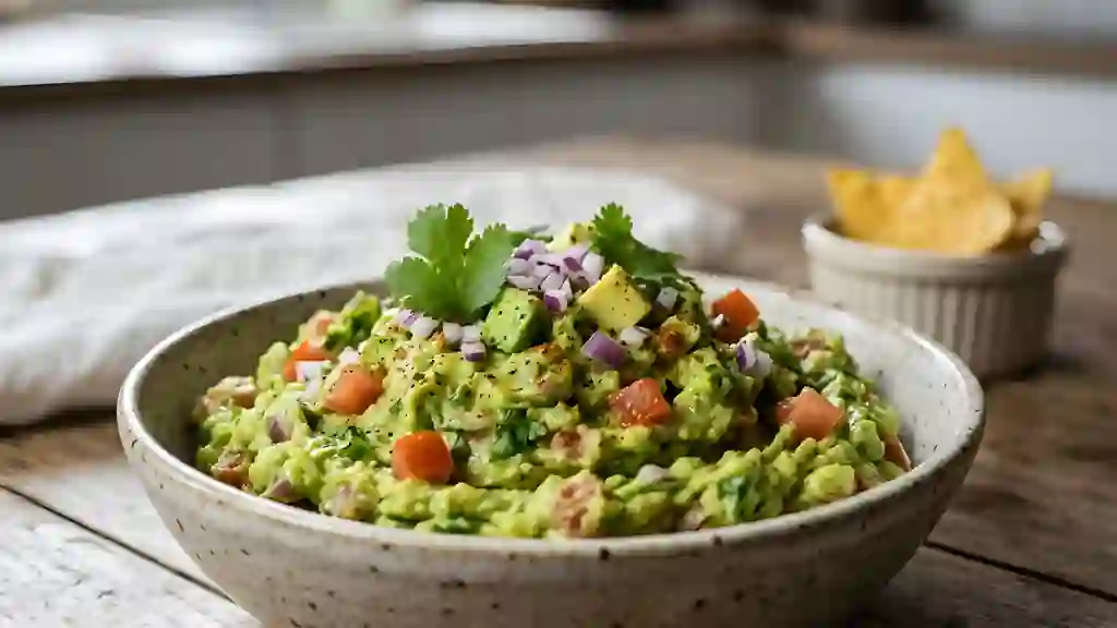 Guacamole aux oignons rouges et citron - Photo de présentation