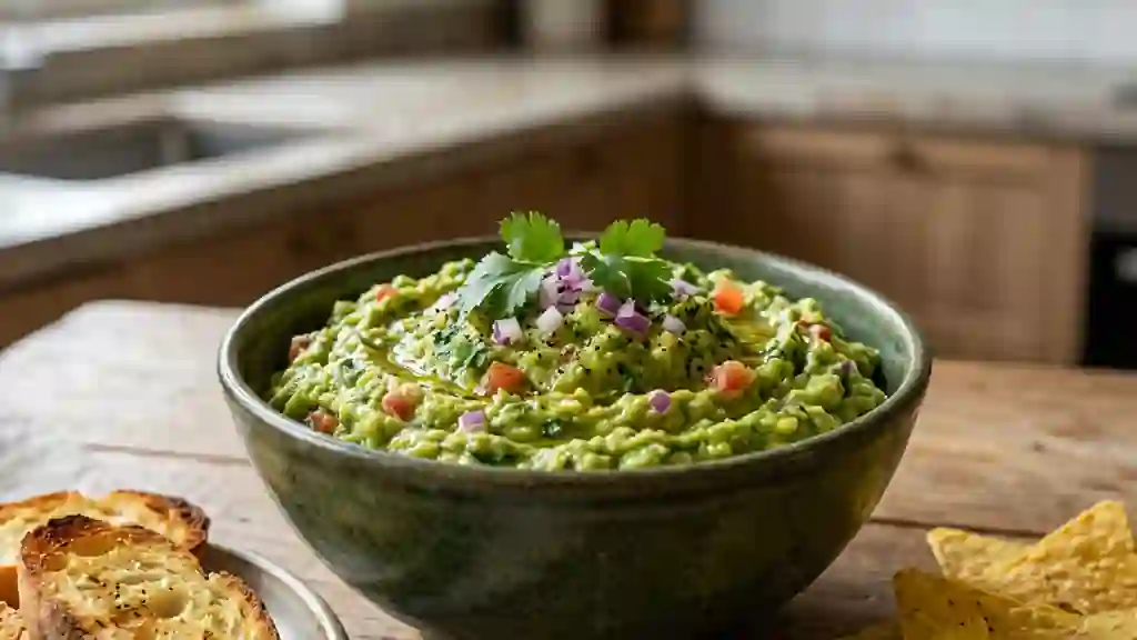 Guacamole onctueux et piquant à la moutarde - Photo de présentation