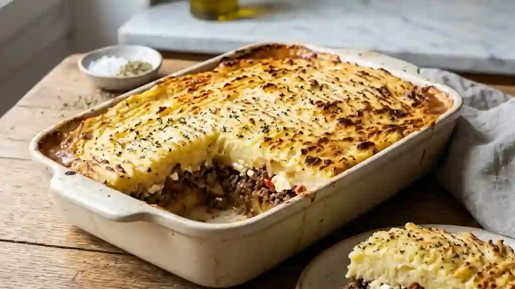 Hachis parmentier fondant à la feta et origan - Photo de présentation