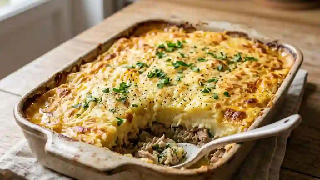 Hachis parmentier au thon gratiné - Photo de présentation