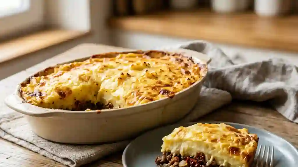 Parmentier de bœuf fondant aux tomates séchées - Photo de présentation