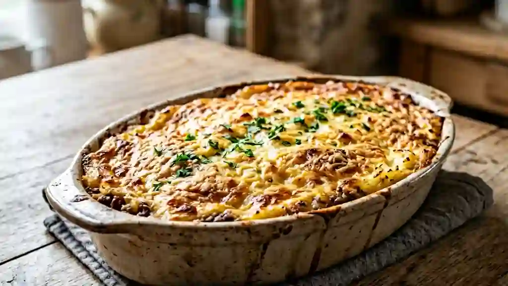 Hachis parmentier fondant et sa croûte dorée - Photo de présentation