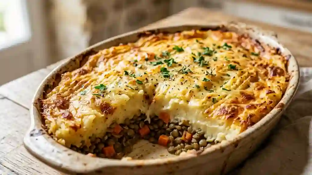 Hachis parmentier aux lentilles et purée onctueuse - Photo de présentation