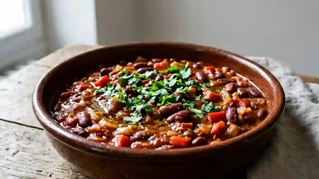 Haricots rouges à la mexicaine fondants - Photo de présentation