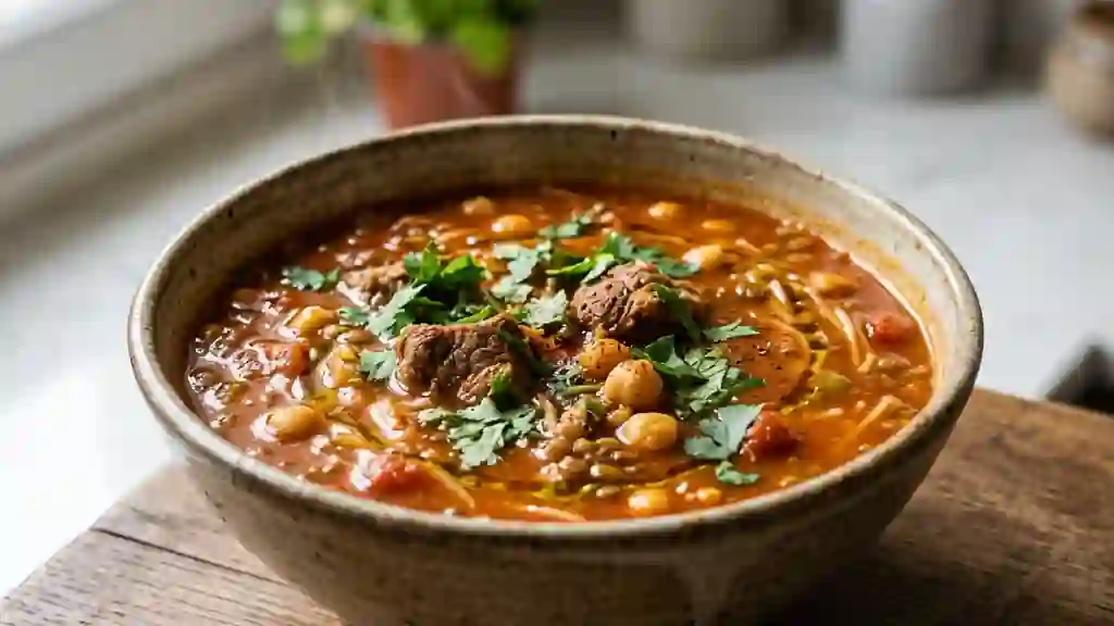 Harira onctueuse à l'agneau et épices - Photo de présentation