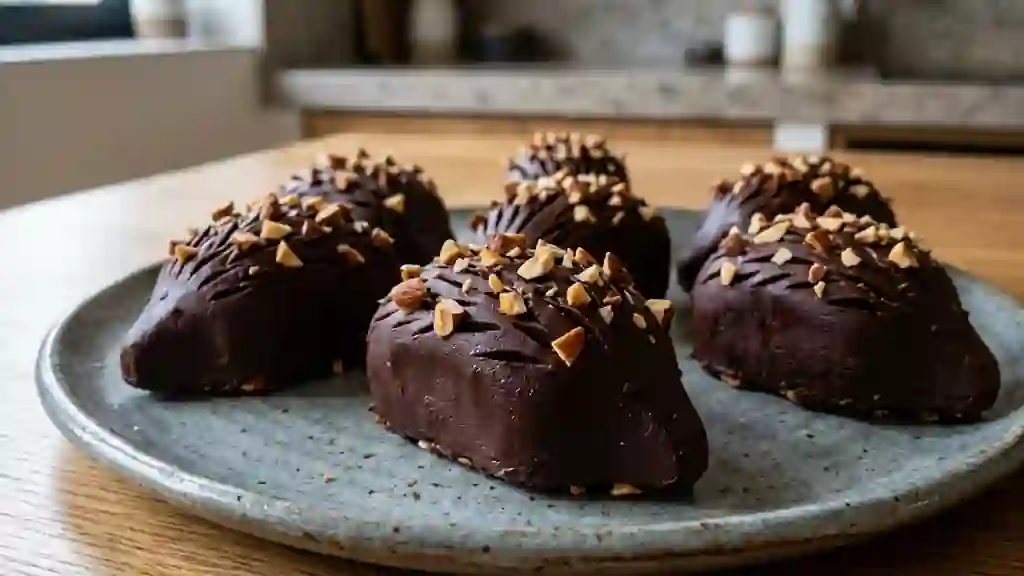 Hérisson fondant chocolat et amandes - Photo de présentation