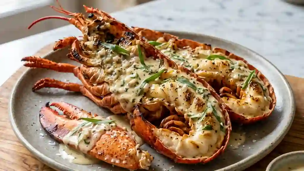 Homard grillé et sa crème onctueuse à l'estragon - Photo de présentation