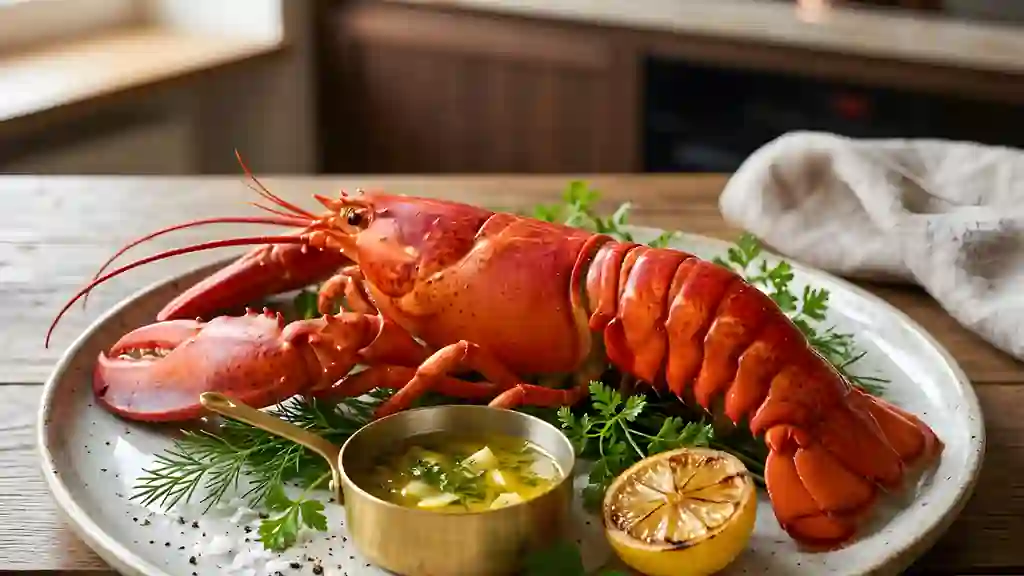 Homard poché, chair ferme - Photo de présentation