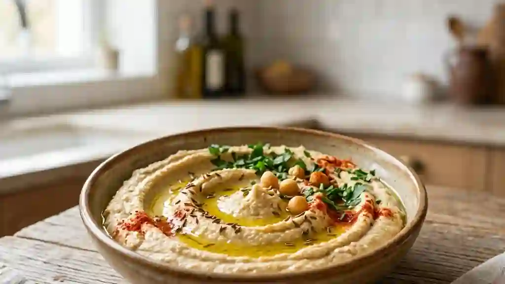 Hoummos Crémeux au Tahini et Cumin - Photo de présentation