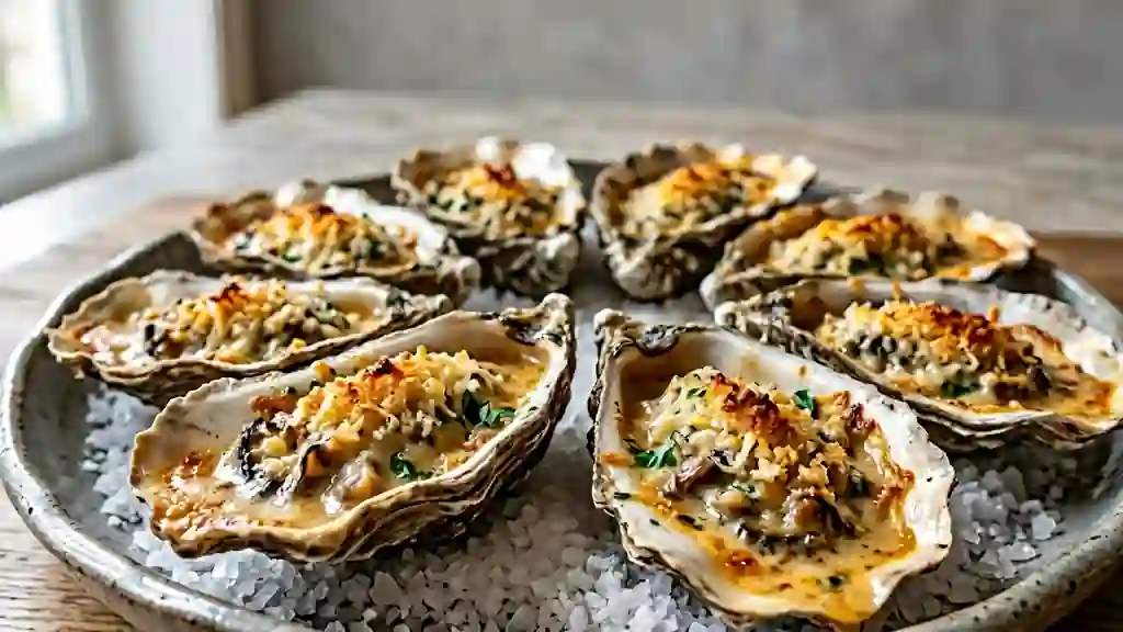 Huîtres Bienville Gratinées au Cognac - Photo de présentation