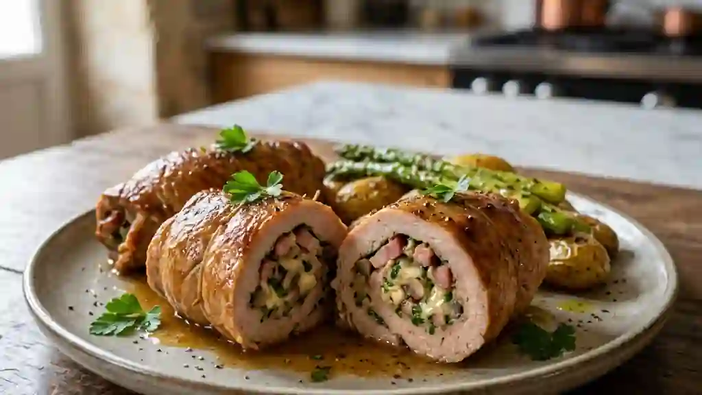 Involtinis de veau forestiers et fromage fondu - Photo de présentation