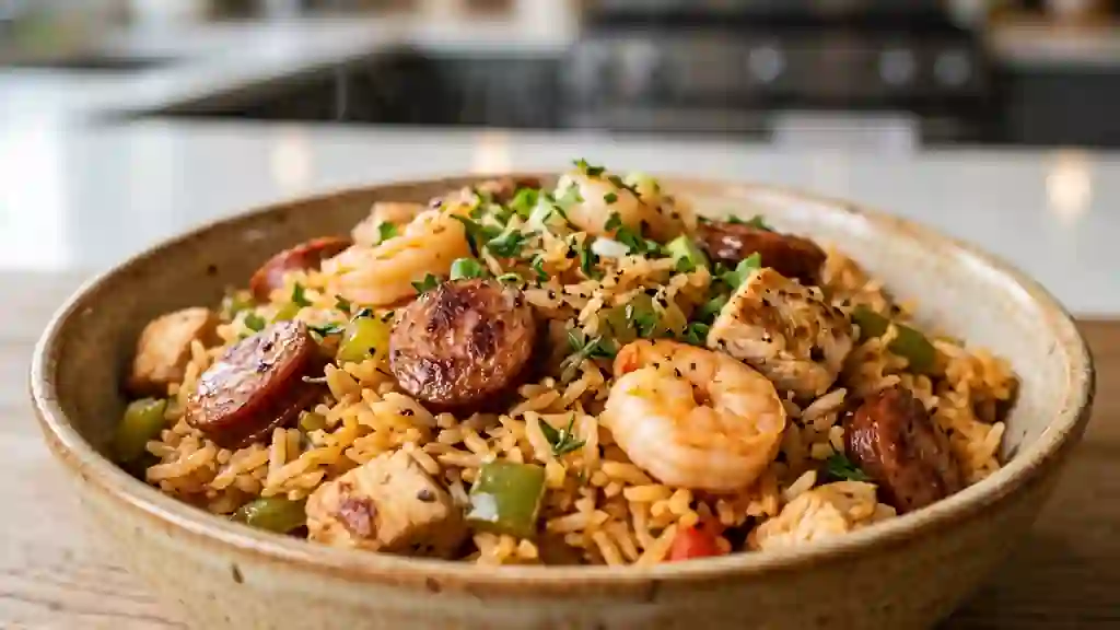 Jambalaya de Louisiane Épicé et Fondant - Photo de présentation