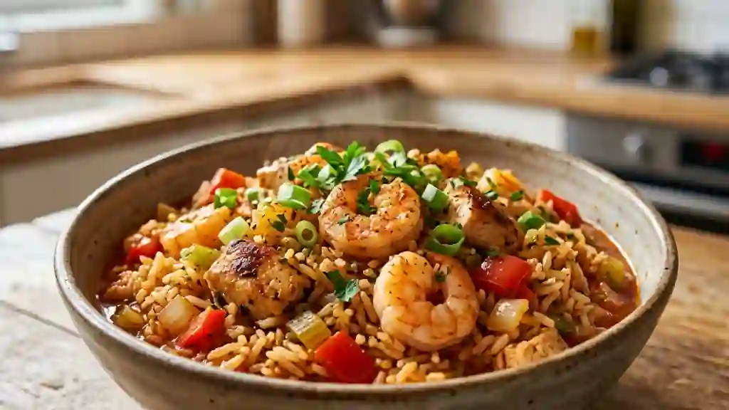 Jambalaya Créole au Poulet et Crevettes - Photo de présentation